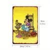 [2D Flat] 1pc 30.48X20.32 cm 2D Tin Sign, Iron Material, Frameless, Metal Artwork Surface, Hanging Sculpture, Anime Animals Naut