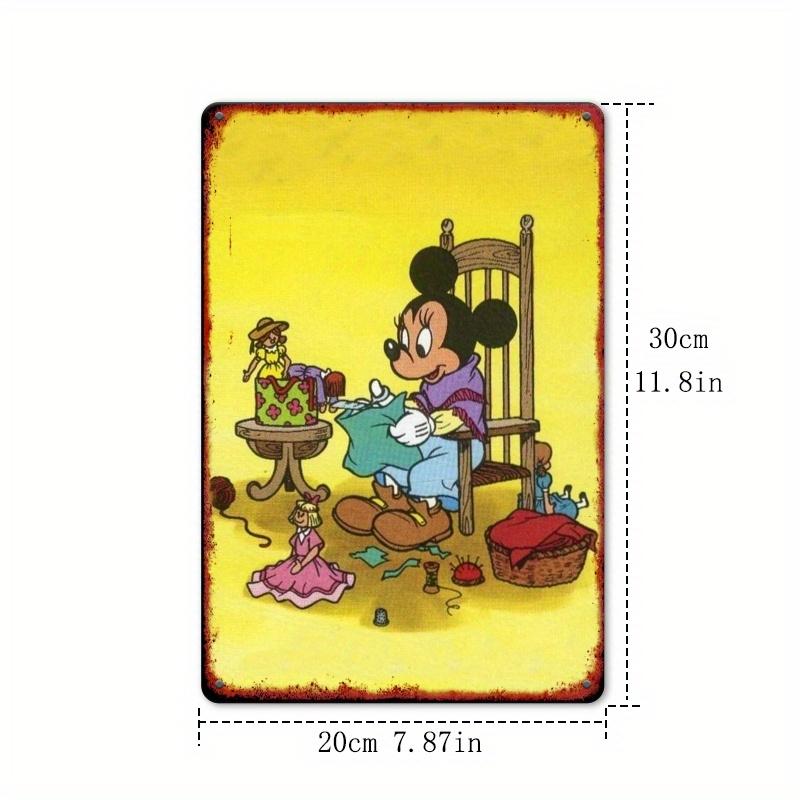 [2D Flat] 1pc 30.48X20.32 cm 2D Tin Sign, Iron Material, Frameless, Metal Artwork Surface, Hanging Sculpture, Anime Animals Naut