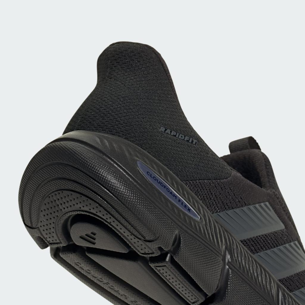 adidas CLOUDFOAM FLEX LOUNGE RAPIDFIT HQ2569 Men's Sportswear Sneakers Core Black / Grey Six / Core Black