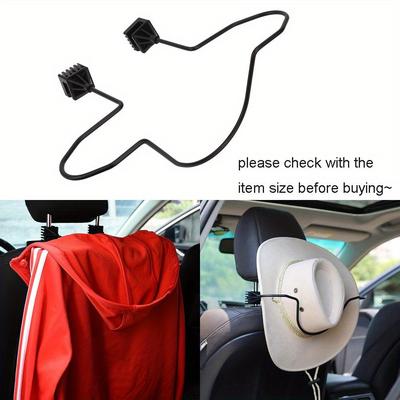 1pcs Car Headrest Clothes Hanger Car Accessories Holder for Cowboy Hat, Hat Rack Hat Storage