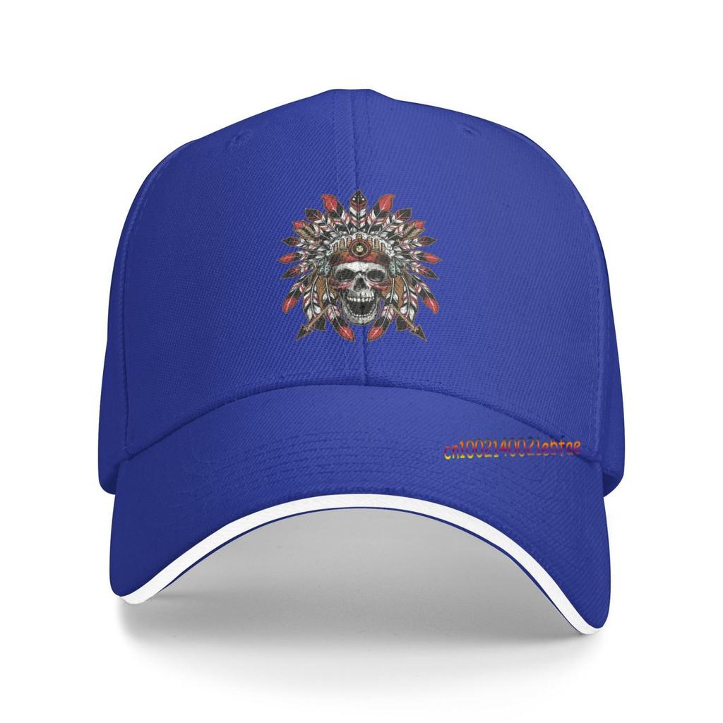 Skull Print Fashion Mesh Baseball Caps Hats Chief Original Hip Hop Snapbacks Brim Bones Gorra Sports Snapback Caps for Unisex Women