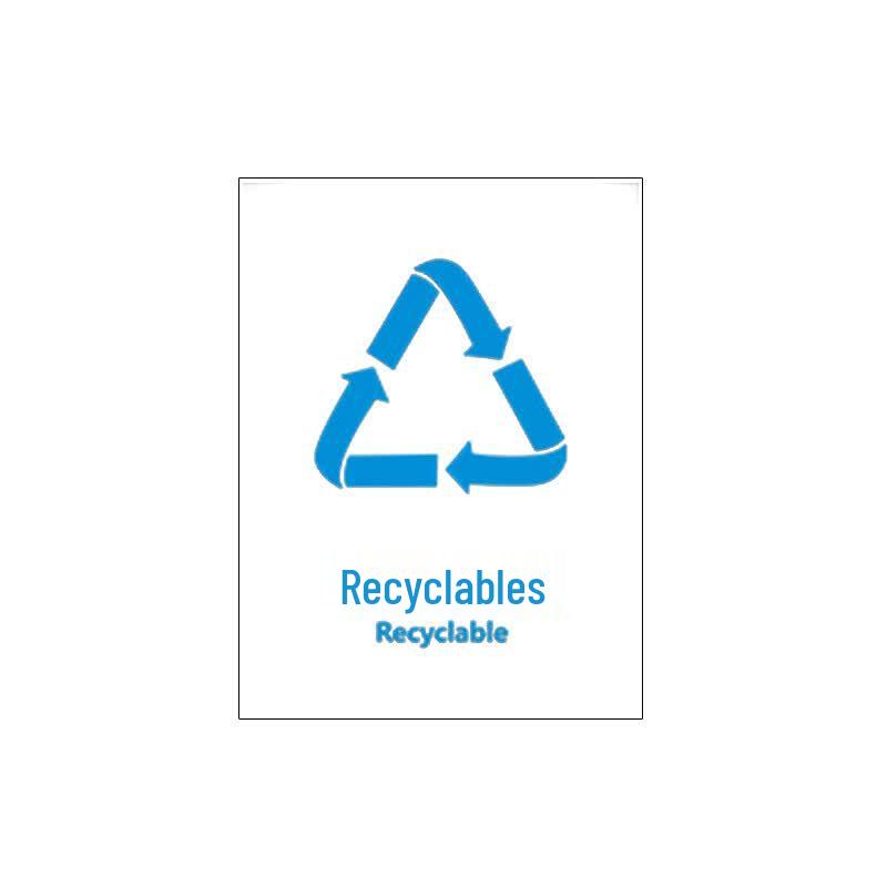 Trash Classification Self-Adhesive Label Sticker GNG-818 20x30cm