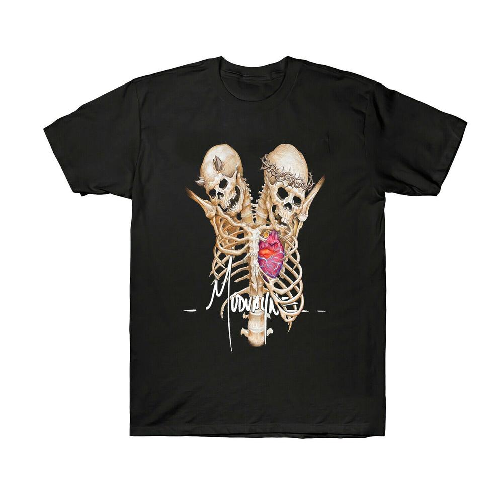 Mudvayne Skull Logo Mens Black T-Shirt Size S M L XL -4XL ZC870 S