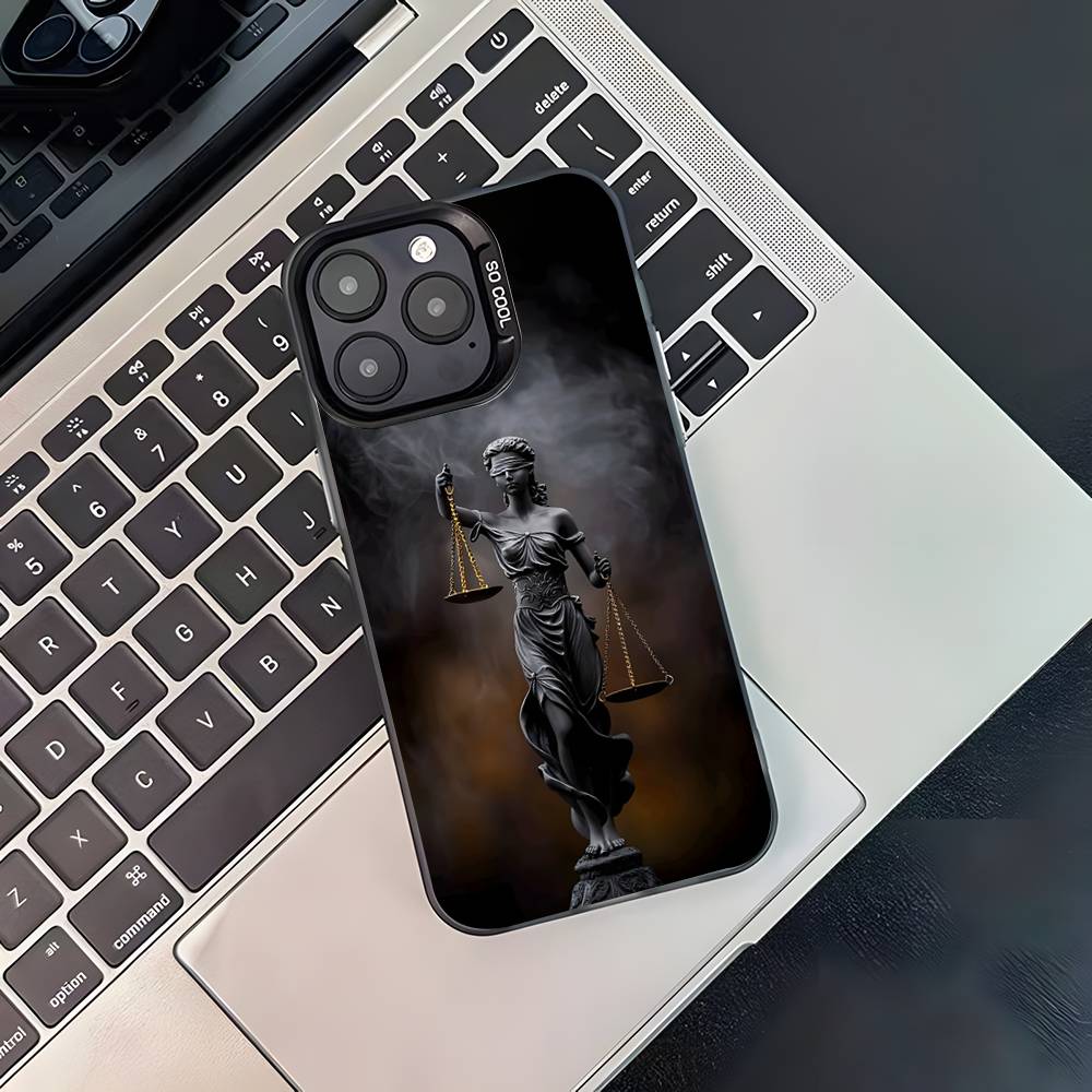 

Law Lawyer Judge Phone Case For iPhone 17,16,15,14,13,12,11,Pro,Max,Plus,Black Matte Shockproof Cover iPhone12PRO