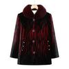 Women's One-Piece Grandma Style Mink Velvet Jacket – Versatile, Stylish, Autumn/Winter Top