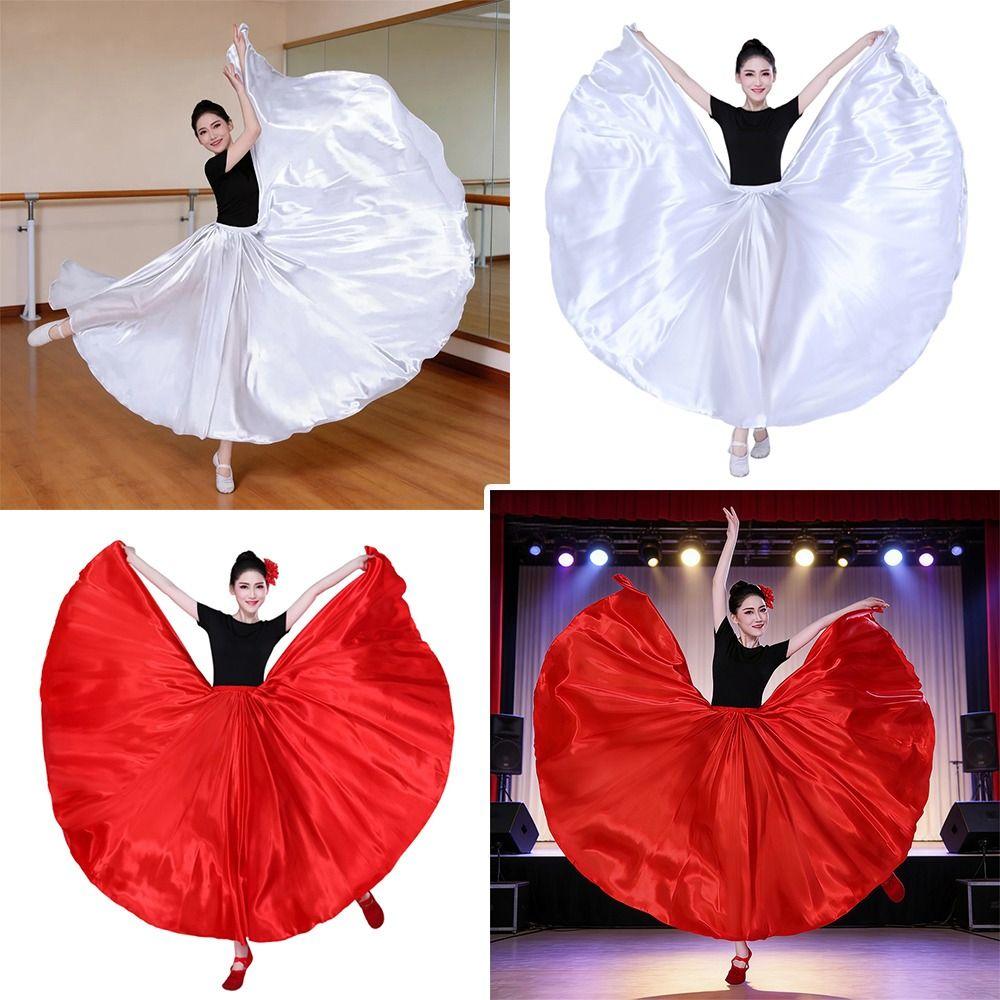 Carnival Spanish Flamenco Skirt Polyester Belly Dance Dress Fashion Paso Doble Dance Dress Women