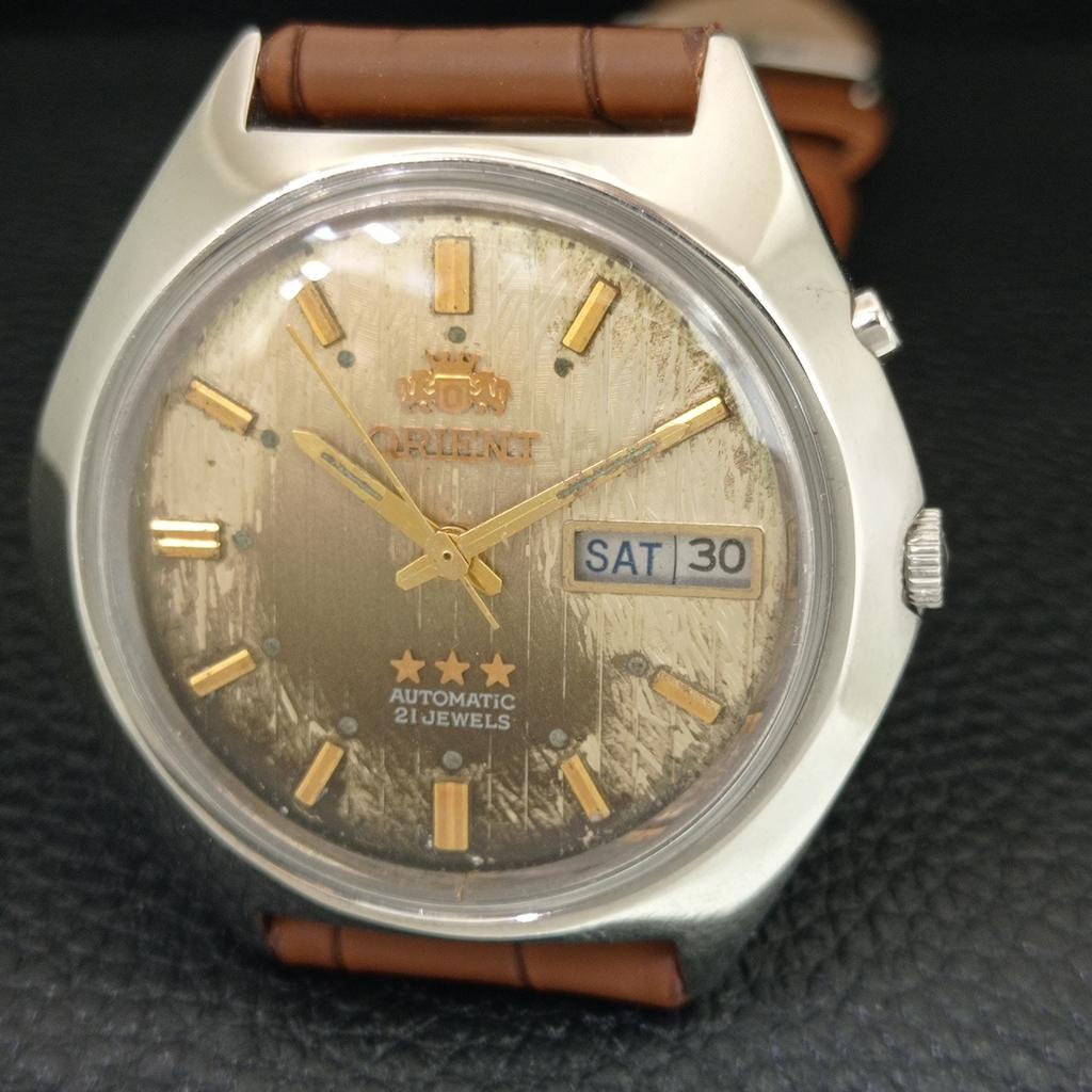 JAPAN VINTAGE ORIENT AUTOMATIC 46941 MENS ORIGINAL DIAL WATCH A704894-1