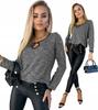 Classic Women's Knitted Blouse Lace Colors
