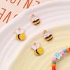 Cute Cartoon Insect Honey Jar Bee Charms Multicolor Enamel Gold Color Pendants Diy Making Necklace Bracelets Jewelry,10pcs
