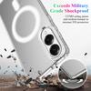 For Samsung Galaxy S25 Edge Clear Phone Case Compatible with MagSafe TPU+Acrylic Back Cover