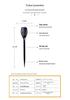 Solar Flame Torch Light - 12 LED Ground Stake for Courtyard Decoration (In Stock)