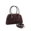 Women's Suede Shoulder Bag – Brown Soft Leather Handbag for Everyday Use, Fashionable and Durable Tote Purse
