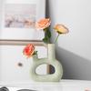 Creative Small Mouth Flower Arrangement, Simple Ceramic Vase, Home Desktop Decoration, Small Fresh Ornament