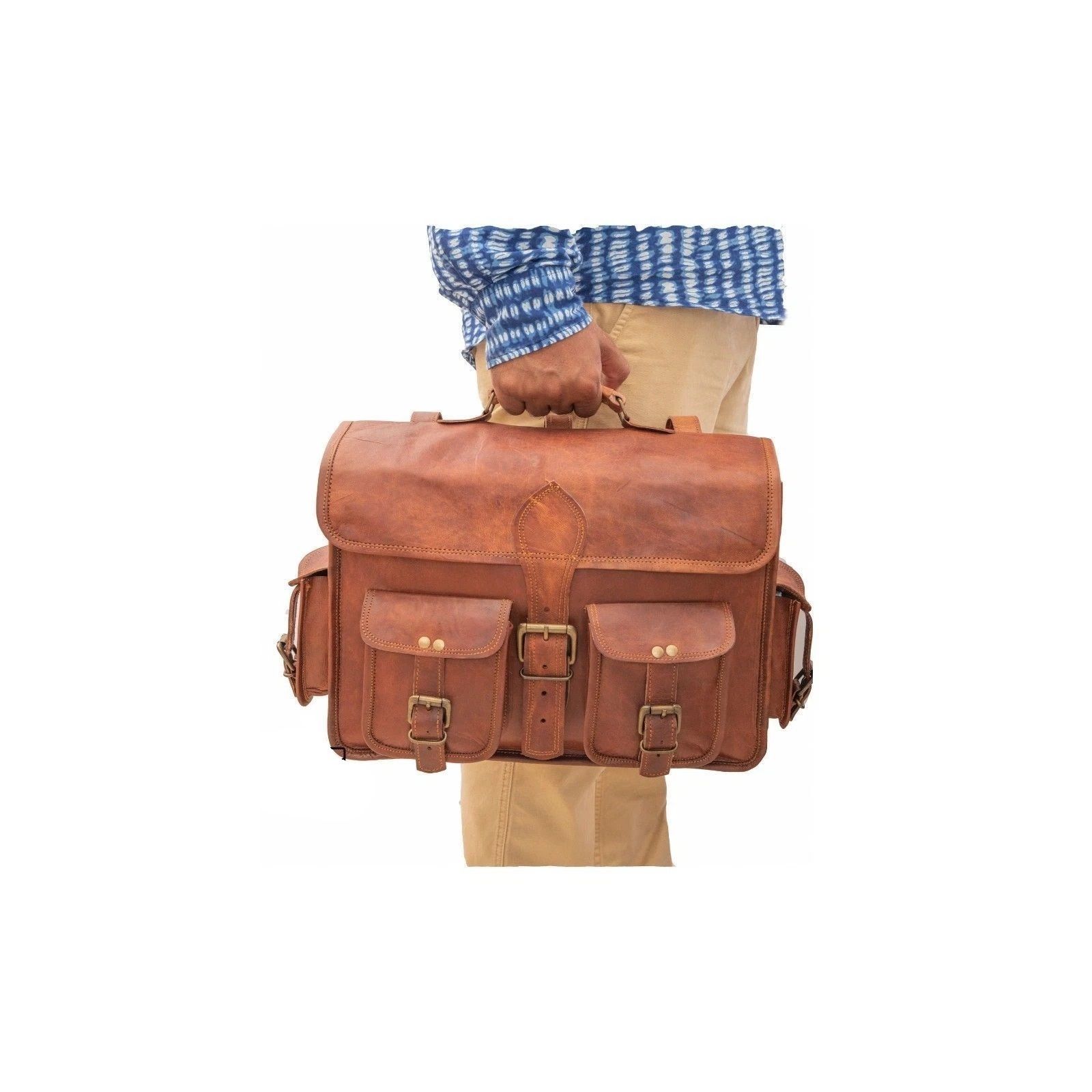 

Две кожаные мотоциклетные седельные сумки, 2 боковых кармана, коричневые кожаные боковые кофры 15 x 11 x 4 in