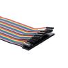 Breadboard Jumper Wires Male To Female Dupont Cable for  Multicolored Ribbon Cables 40Pin 20cm
