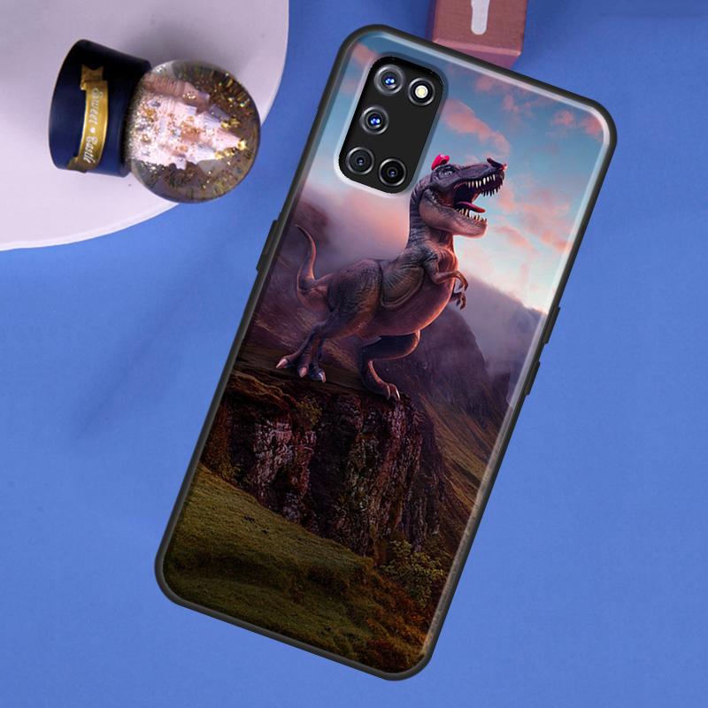 Dinosaur Phone Case For Oppo A40 A60 A80 A16 A76 A96 A91 A15 A17 A57S A18 A38 A58 A78 A98 A74 A94 A54