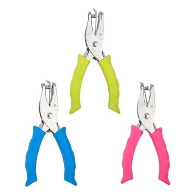 Single Hole Punch Handheld Hole Punch Paper Punch 6mm Punching Pliers School Office Supplies for Scrapbooking Cards