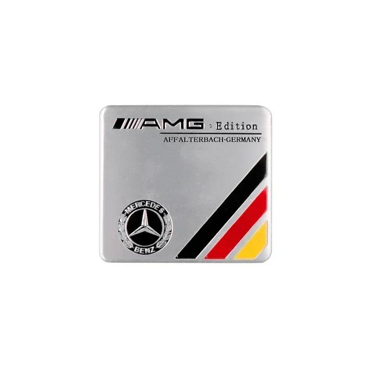 CDS1 2025 Hot New 3D Aluminum Car Body Trunk Decor Sticker Auto Refit Accessorie For Mercedes Benz AMG A B G S Class W211 W124 W128 W