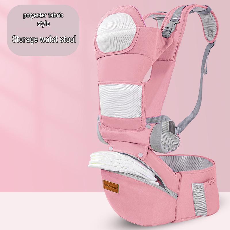 Breathable Summer Baby Carrier Waist Stool Mesh Sling for Infants and Toddlers