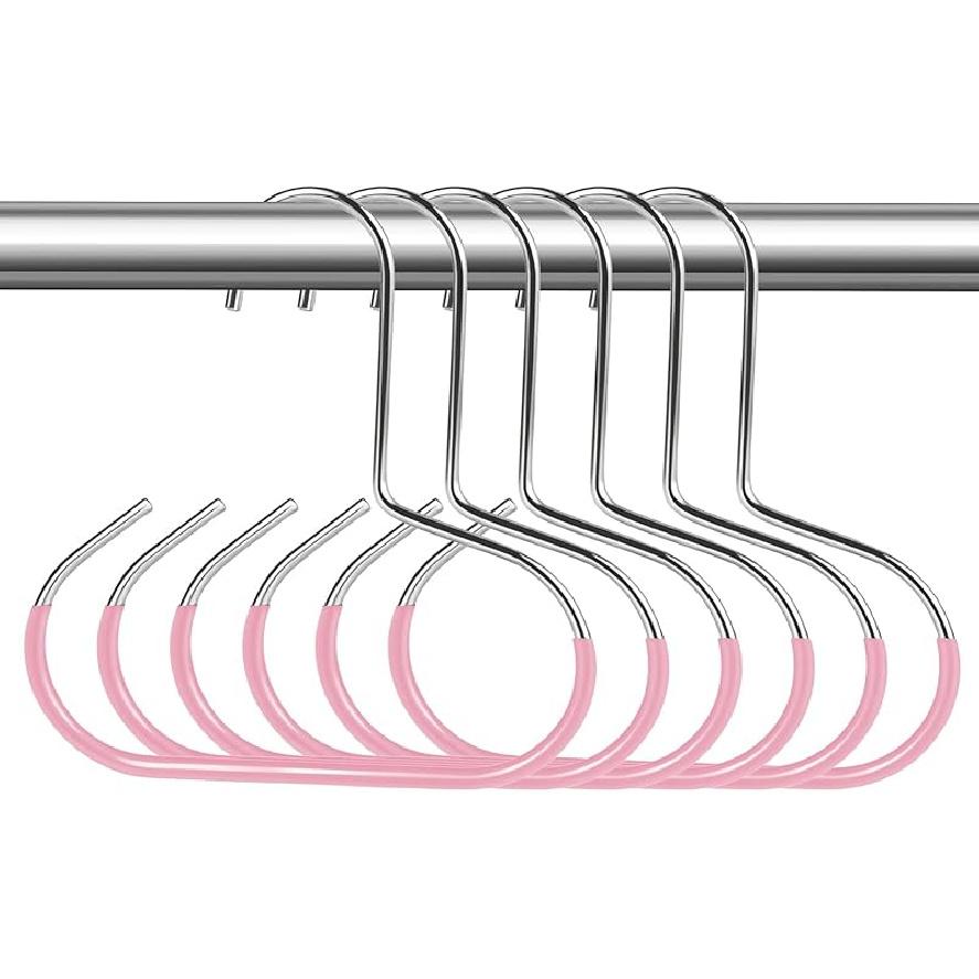 6 Count Hat Organizer Hanger, Baseball Closet Cap Rack Holder for Space-Saving, Scarf Organizer Hanger for Baseball Caps, Beanies, Belts, Scarf