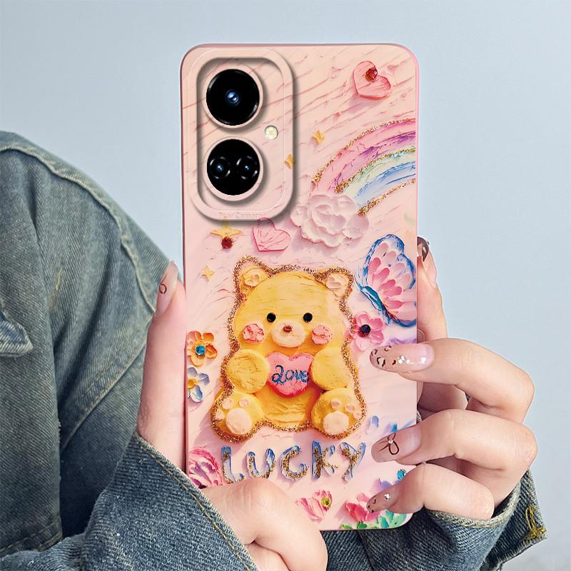 For Tecno Camon 19 CI6n / 19 Pro CI8 Phone Case Cover Silicone Sweet Painted Shell Cartoon Funda Printed Protective Casing Coque