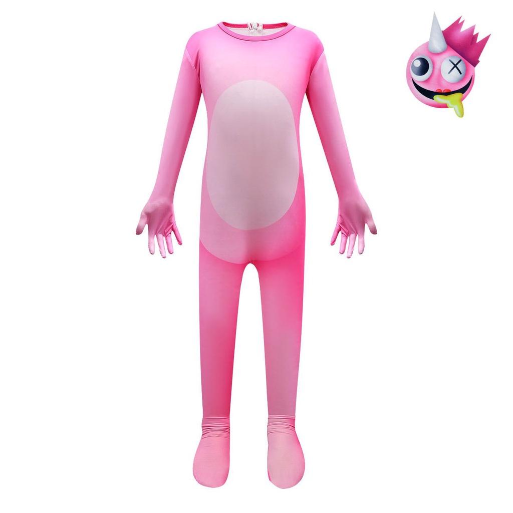 

Roblox Rainbow Friends, карнавальный костюм, детский комбинезон, нарядное платье на Хэллоуин, вечерние 150cm розовый