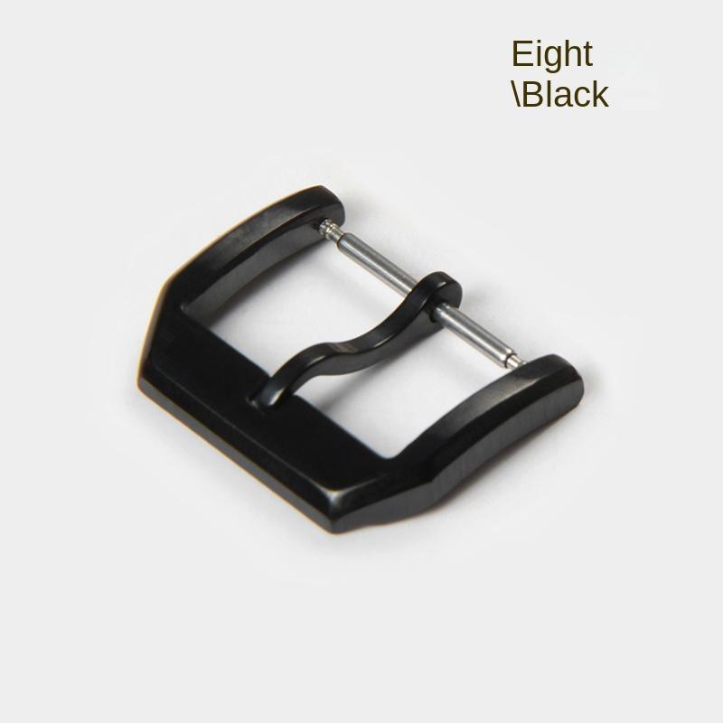 18m 20mm Stainless Steel Pin Buckle For IWC Big Pilot Portugieser Pilot's Leather Watch Clasp Silver Rose Gold Black Accessories