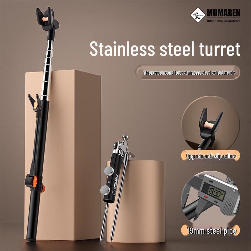 ZOCO Heavy-Duty Stainless Steel Fishing Rod Stand