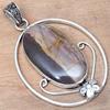 Pendant Designer Jasper Gemstone Handmade Gift For Her Silver Jewelry 2.75"