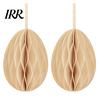 Honeycomb Wall Hanging 2 Pcs Easter Decoration 3D Paper Event Egg Ornaments for Home Classroom Decor Spring Party Supplies