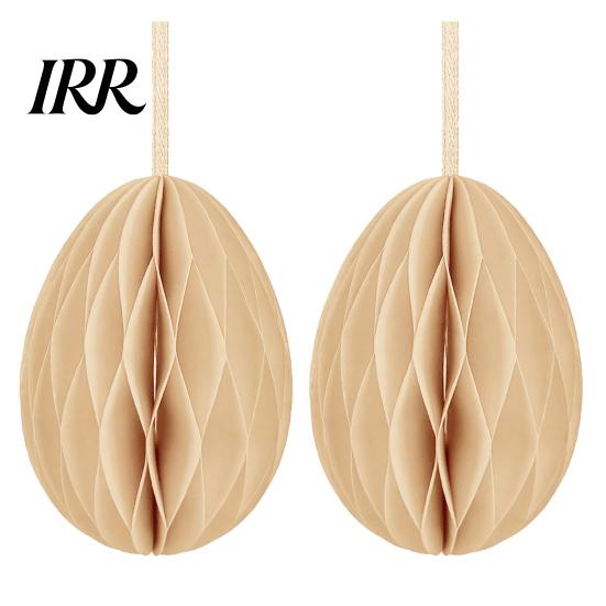 Honeycomb Wall Hanging 2 Pcs Easter Decoration 3D Paper Event Egg Ornaments for Home Classroom Decor Spring Party Supplies