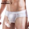 Aoyuan Men's Low-Waist U-Pouch Briefs Sports Shorts