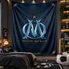 Wall Hanging Tapestry Olympique Lyonnais FC Print Cloth for Living Room Bedroom Home Decor