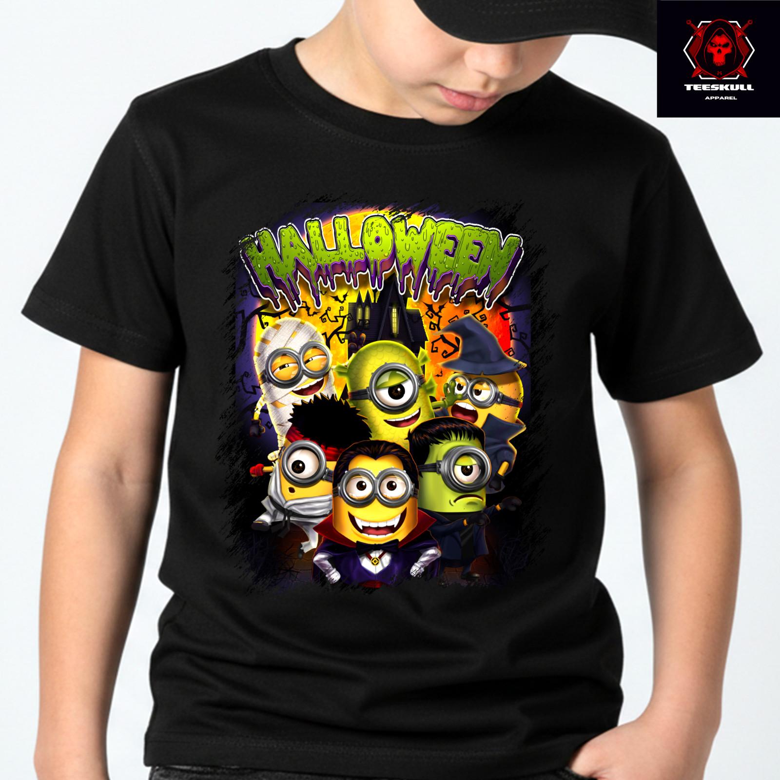 Minions Halloween Movie Characters Top Premium Unisex Cotton T-Shirt 2XL