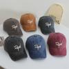 American Retro Old Baseball Hat Letter Embroidery Versatile Washing Soft Top Baseball Hat Women Show Small Face