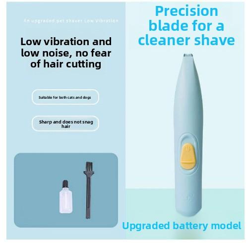 

Pet Nail Clipper - Specialized for Dogs and Cats. Pusher for Trimming Fur. Electric Trimmer. Silent Electric Cat Paw Nail Trimming Tool. Battery model - Blue
