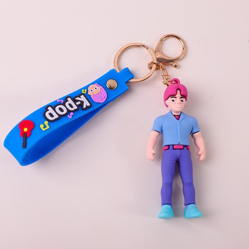 1 Pièce Décoration de Sac à Dos Widget Accessoires Jouets Kpop Devil Hunter Périphérique Widget Rumi Mira Zoe Porte-clés en PVC