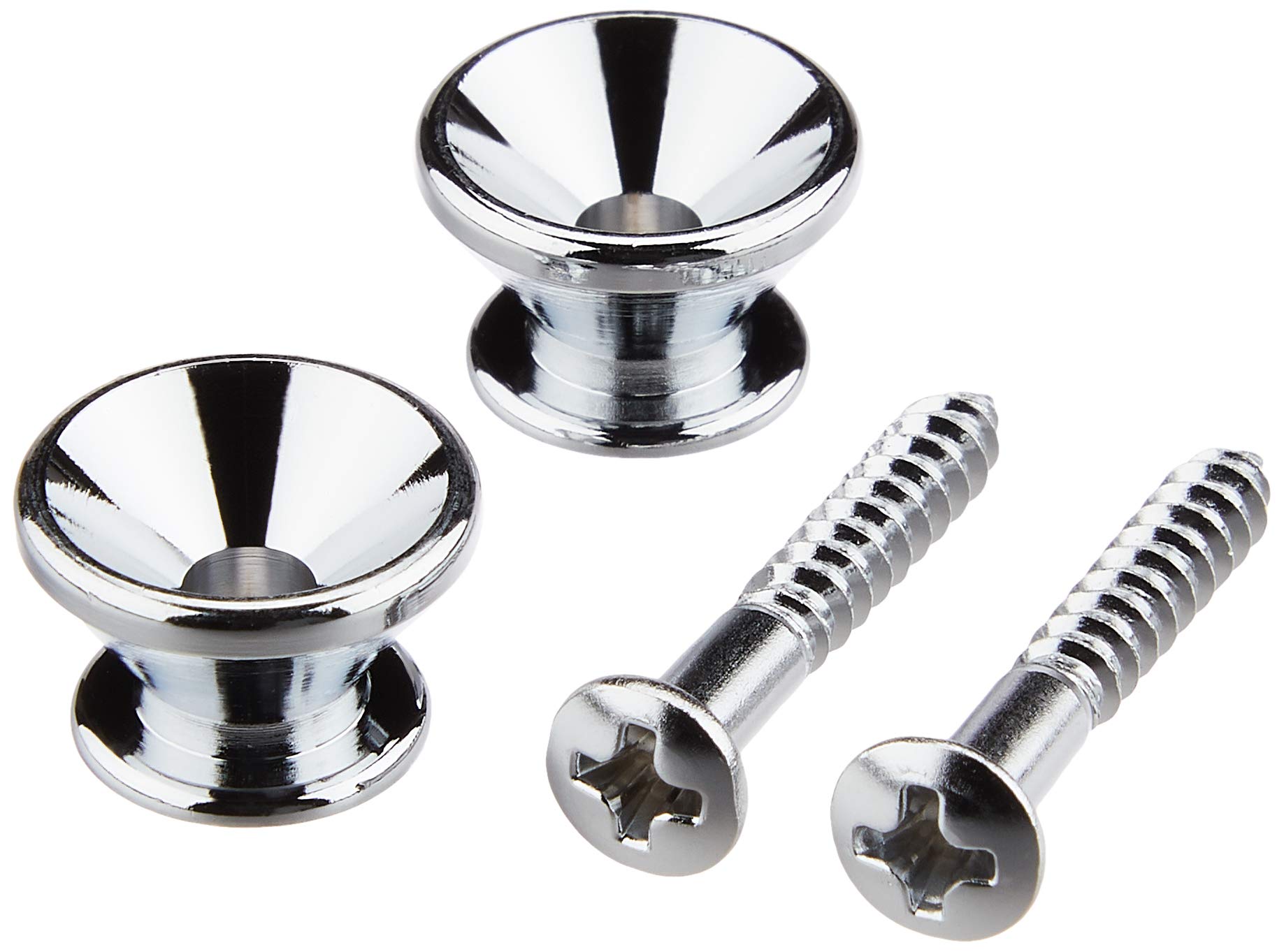 GOTOH Strap Fender Set of Chrome Pins, Type, 2, (PEP-B2C) EP-B2C