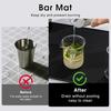 LOGJAM 2PCS Bar Mat 6" x 12" for Countertop, Small Rubber Bar Mats for Bartending Cocktail Bars Restaurants Kitchen