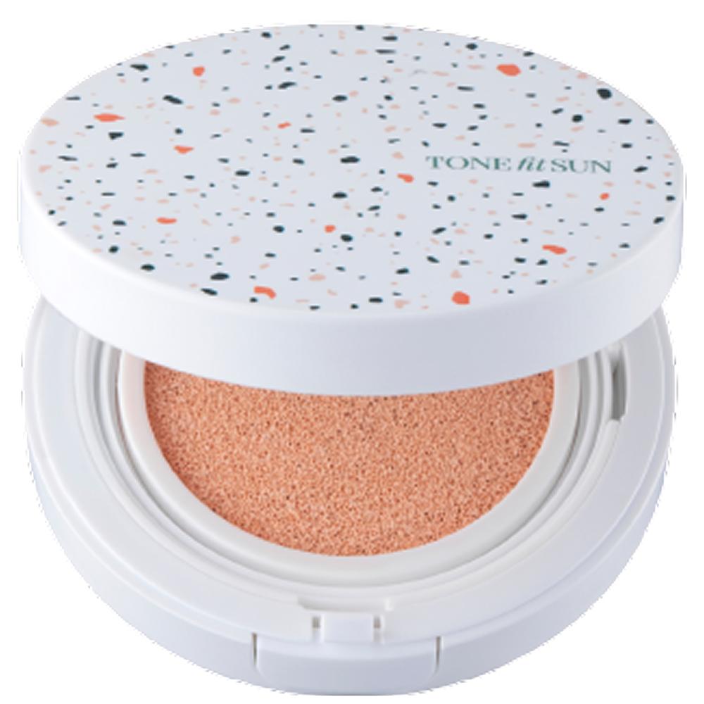 TONEFITSUN Vegan Foundation-Free Tone-Up Sun Cushion 12g, 1 pcs