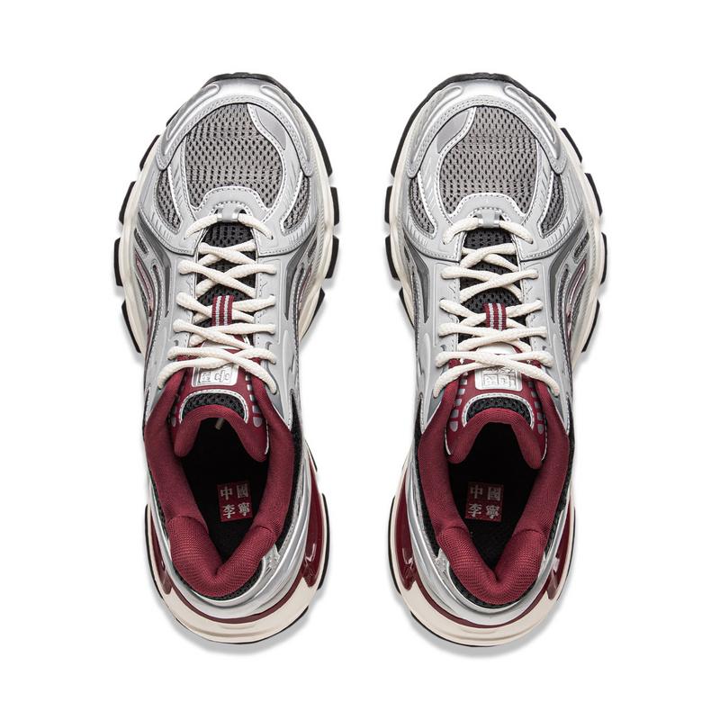 Li Ning Lijun BOW Trend Series Trend Sports Lifestyle Shoes Men Lifestyle Shoes Shadow-Gray AZGU061-5