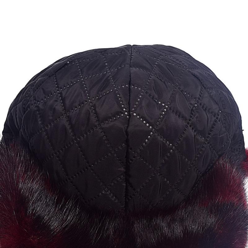 Mink hat mink hair winter fashion mink hat men and women versatile thickened warm knight hat tide