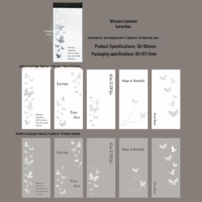 

Star & Moon Gold-Silver Dual Material Sticky Notes & Journal Collage Set