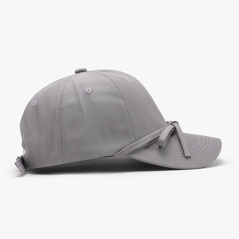 Spring and Autumn Bow Quick Dry Soft Top Women's Baseball Cap Outdoor Cross-Border Versatile Breathable Curved Brim Cap