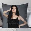 Korean Celebrity SShin Eun Soo Pillow Case Fashion Square Pillowcase Bedroom Sofa Room Ins Decoration Leisure