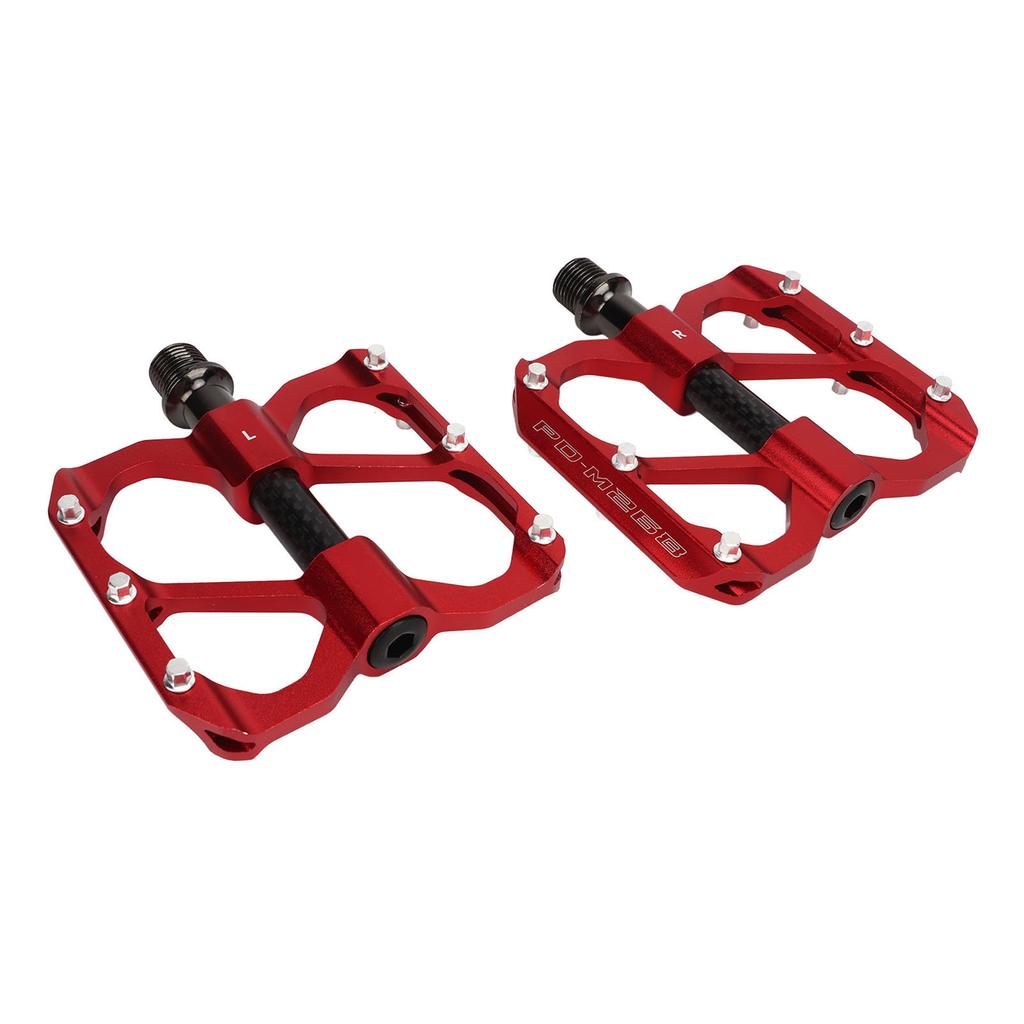 2PCS Road Bike Pedals Aluminum Alloy Anti Slip Lightweight Flat Pedals for Mountain Bike