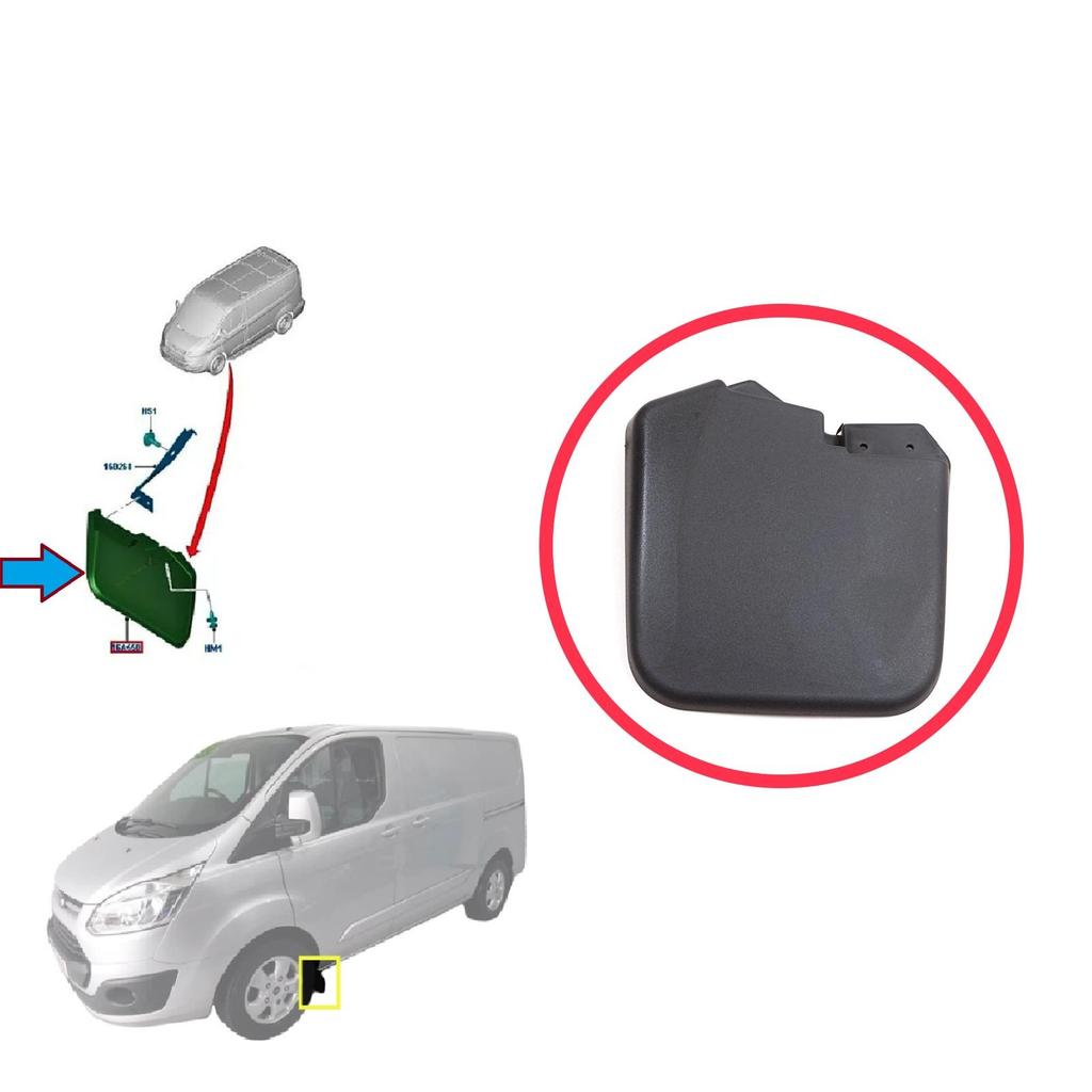 BSP1228-1 Front Left Mud Flap Splash Guard for Ford Transit Custom Tourneo V362 MK1 FY FZ F3 2012-2023 1915642