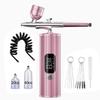 Airbrush Nail with Compressor Portable Airbrush for Nails Art Painting Crafts Rechargeable Handheld Air Brush with Compressor