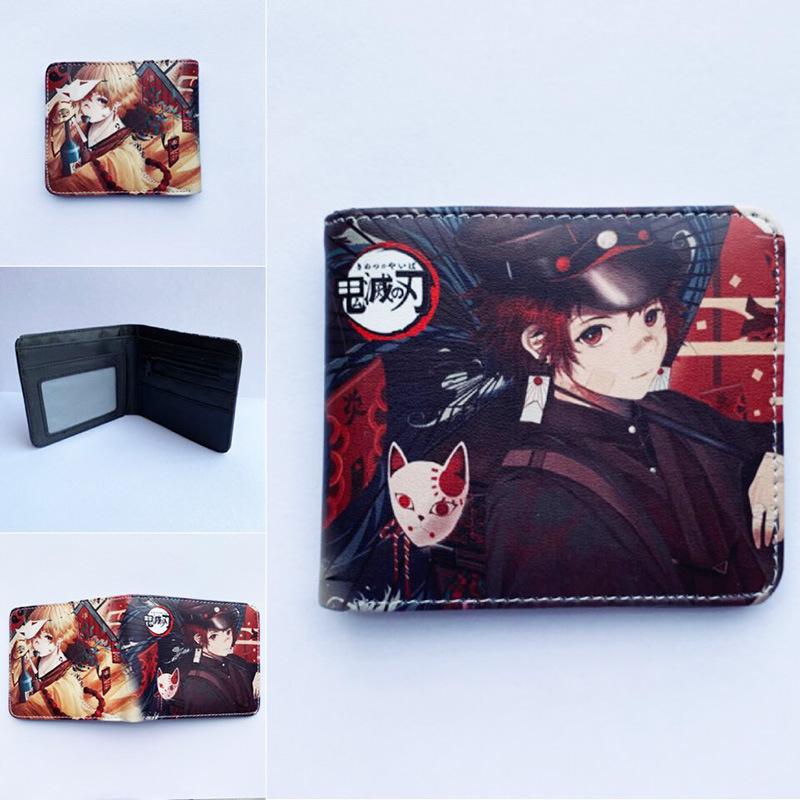 Japan cartoon comics Demon Slayer Short Wallet Cartoon Print Student Coin Purse 0022