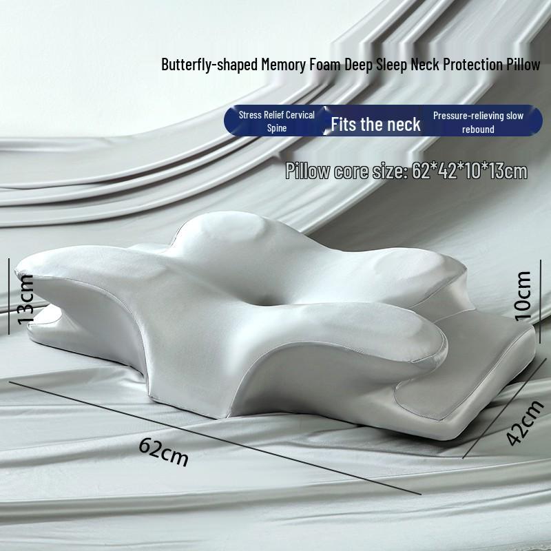 Butterfly Shape Memory Foam Sleep Neck Protection Pillow Core